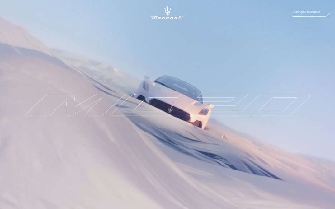 Product Page screen design idea #50: Maserati MC20 Product Page