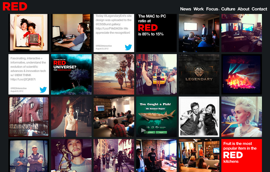 RED Interactive Agency Website - The FWA
