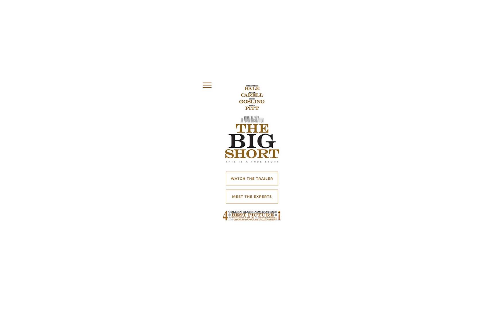 The Big Short Official Website The FWA