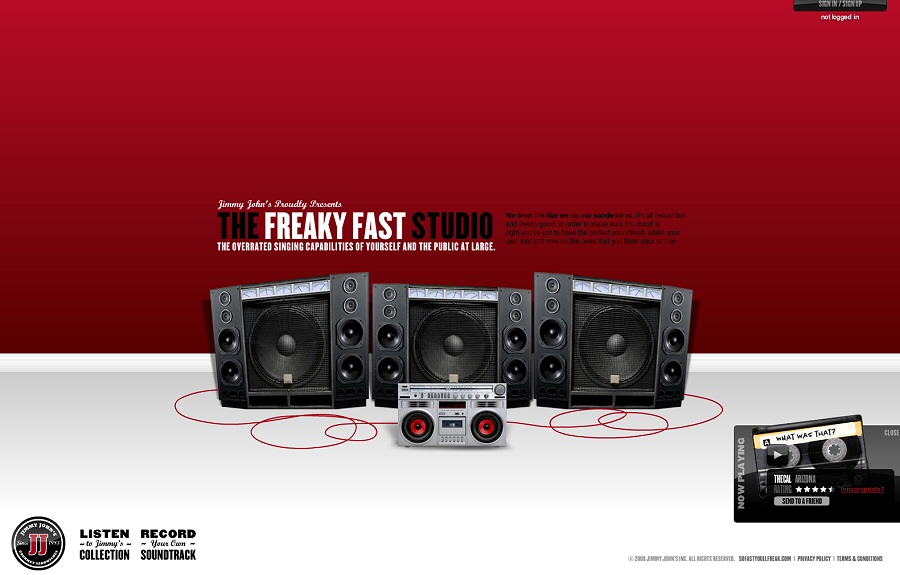Jimmy John's Freaky Fast Studio - The FWA