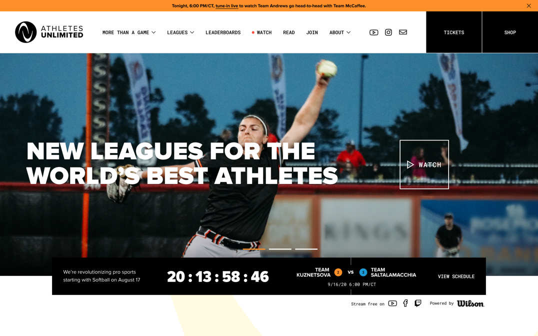 Athletes Unlimited The FWA