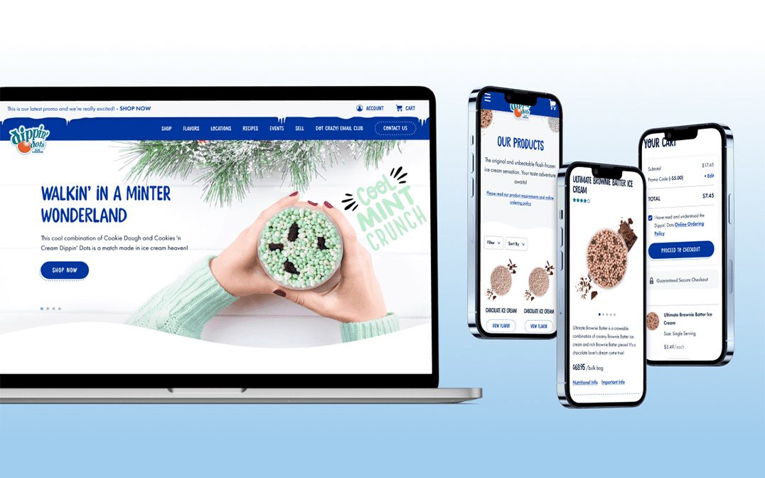 Dippin' Dots site Redesign The FWA